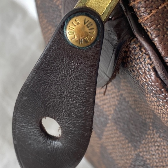 Louis Vuitton Damier Ebene Speedy 30 Custom Owl Detail - Picture 11 of 17